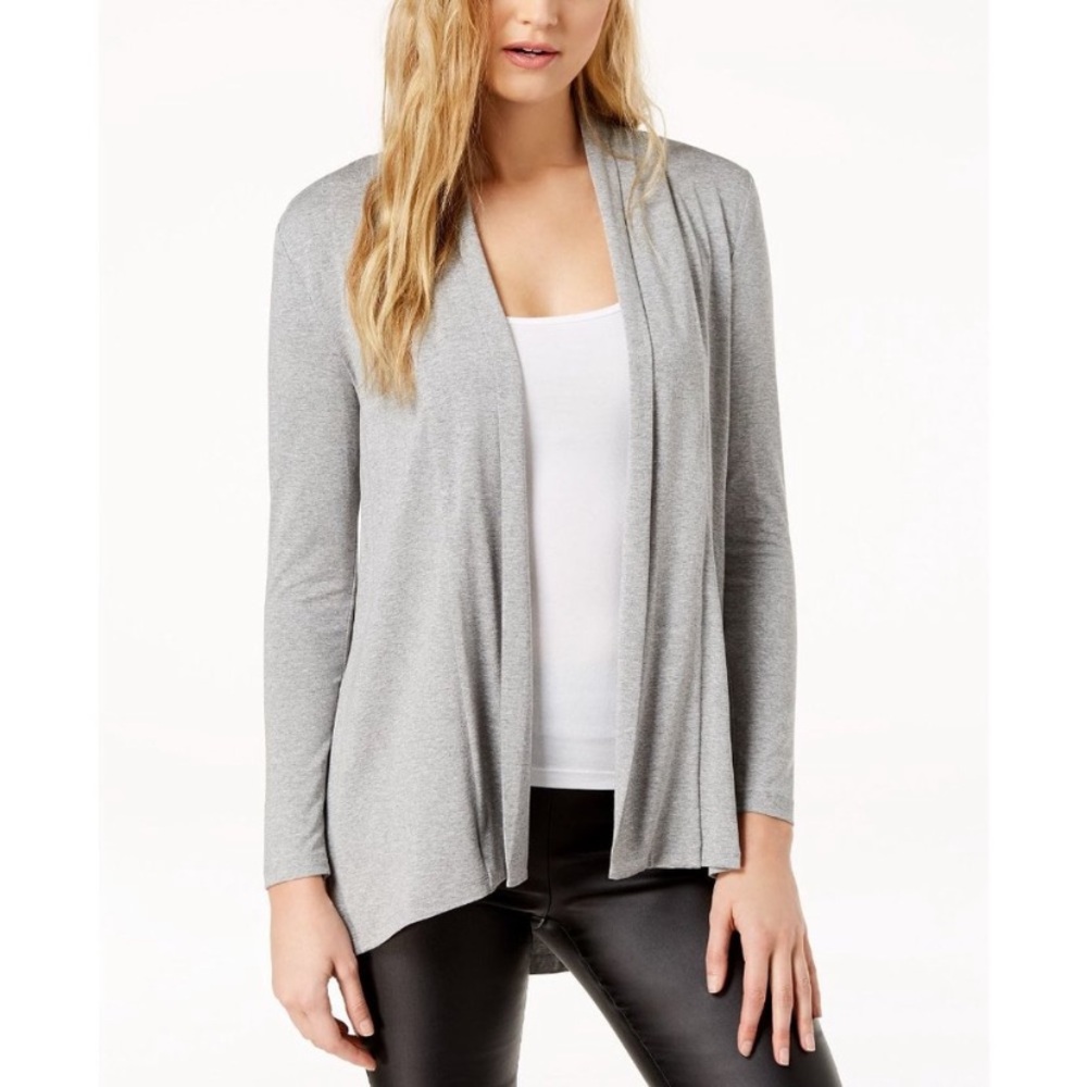 Vince Camuto Women's Gray Open Front Cardigan Sweater Size Small